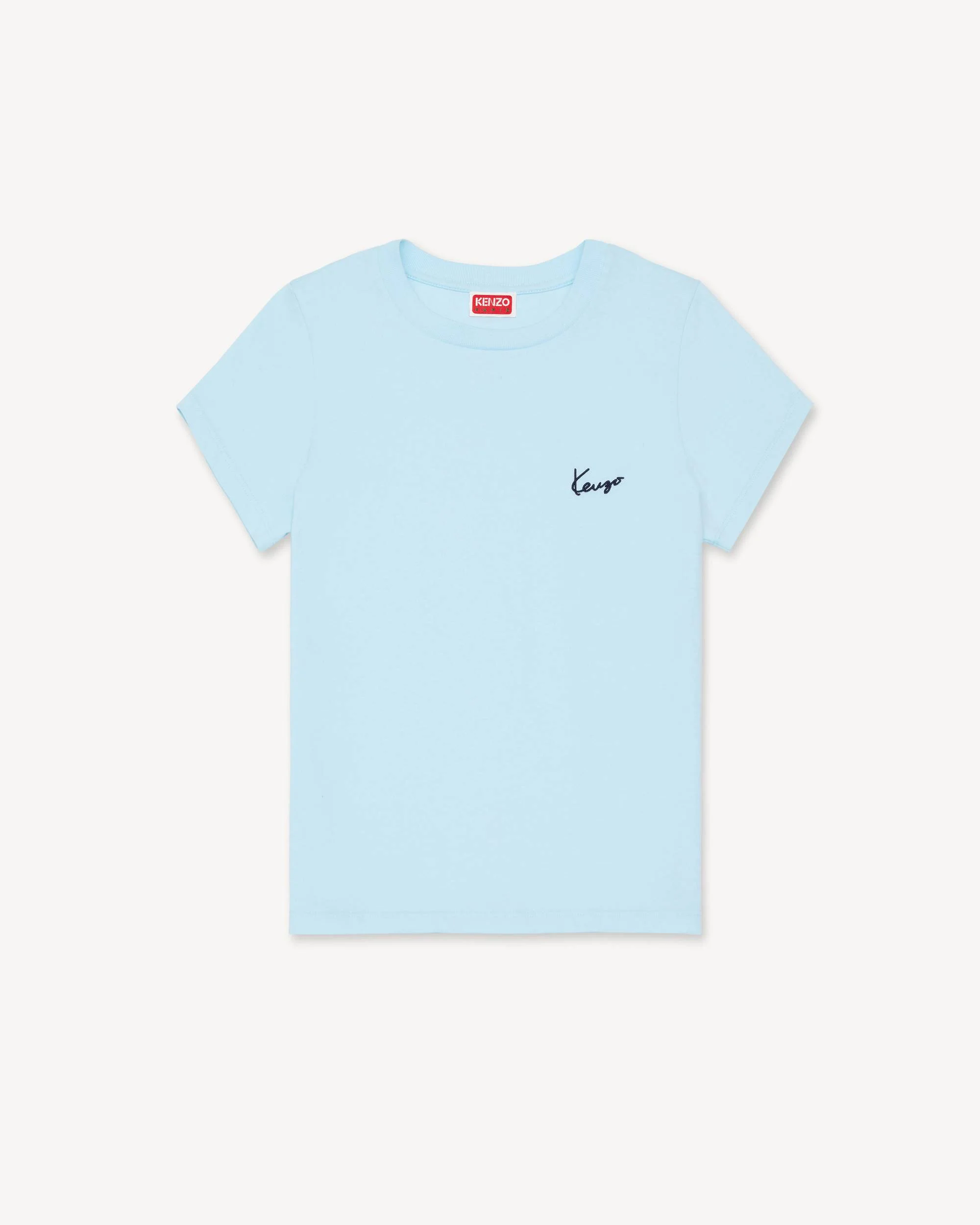 'KENZO Signature' embroidered T-shirt in cotton - 1