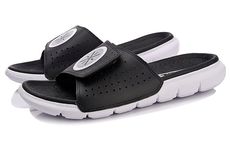 Li-Ning Wade Lifestyle Slides 'Black White' ABTN003-3 3