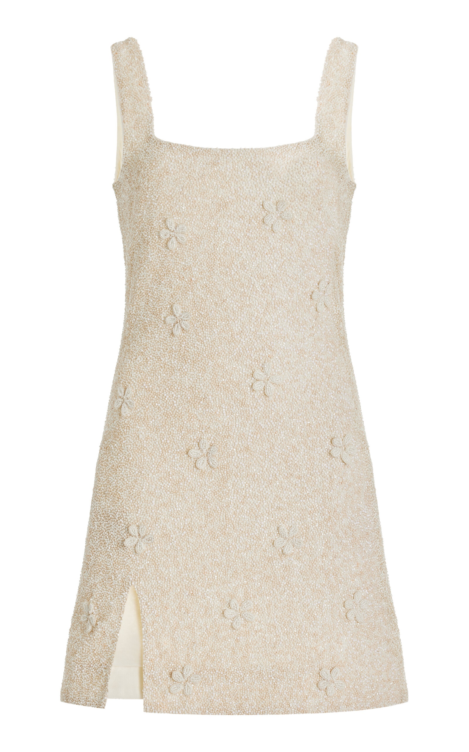 Le Sable Embellished Mini Dress ivory - 1