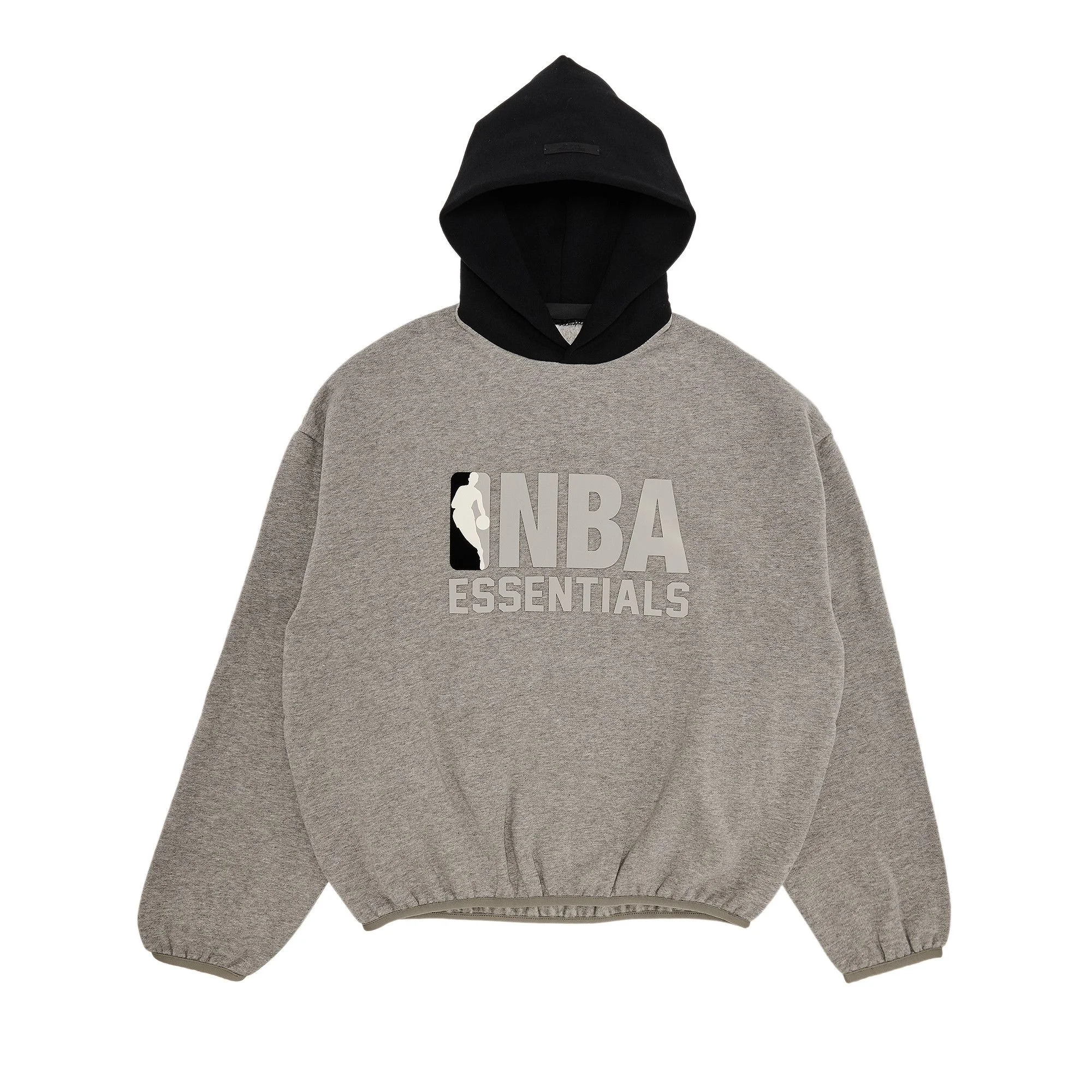 Fear of God Essentials x NBA Hoodie 'Warm Heather/Black' - 1