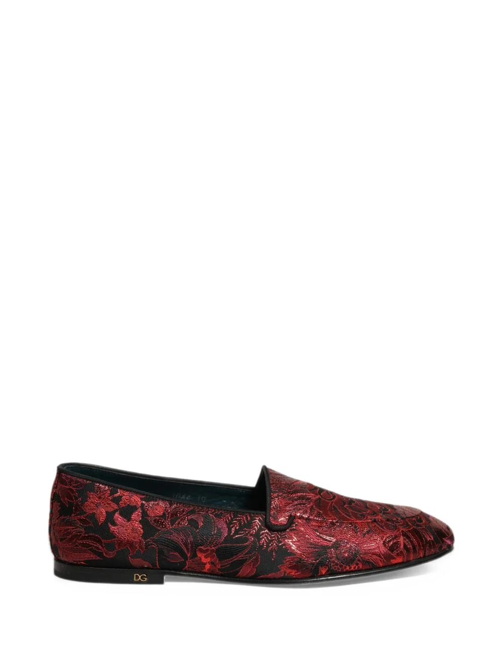 floral-jacquard loafers - 1