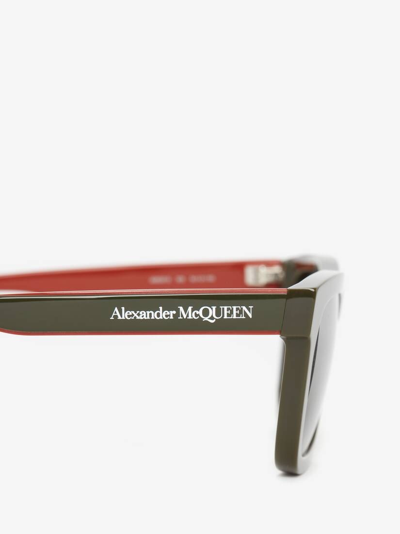 Selvedge Wayfarer Sunglasses in Green - 4