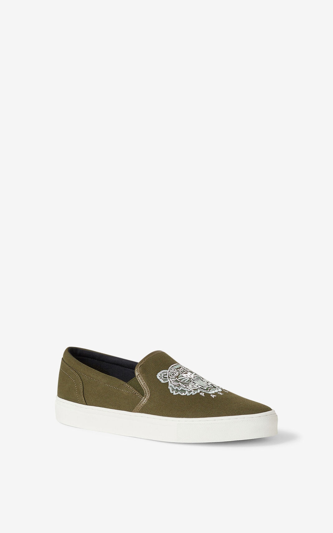 K-SKATE Tiger canvas slip-on sneakers - 3