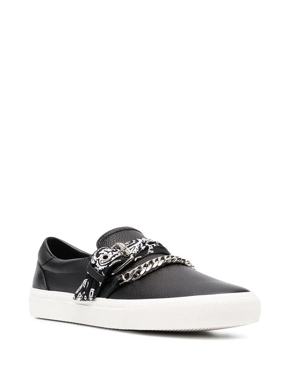 bandana-strap chain-detail sneakers - 2