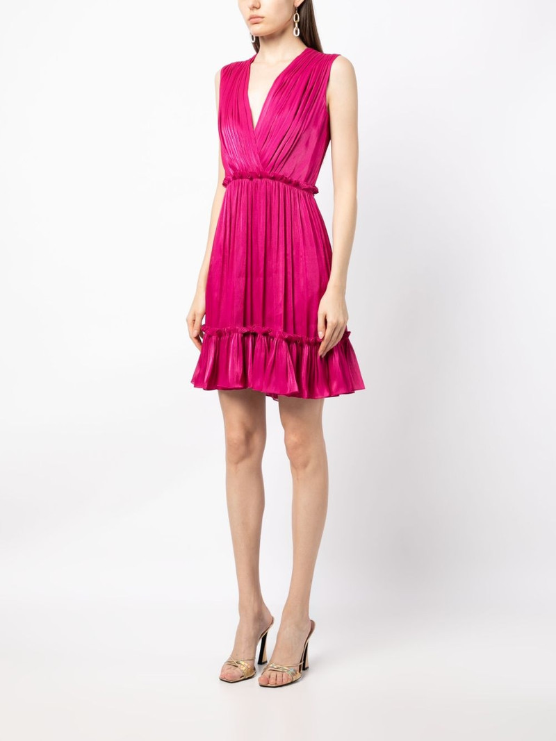 V-neck flared minidress 3