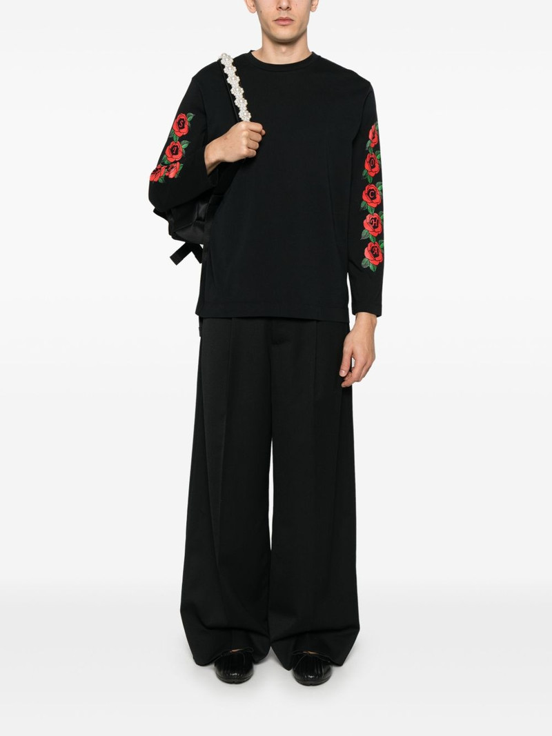 Simone Rocha Cluster Rose Logo-print T-shirt outlook