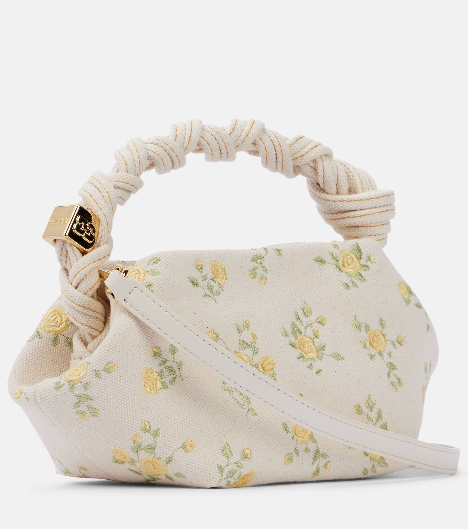 Bou Mini floral canvas tote bag - 4