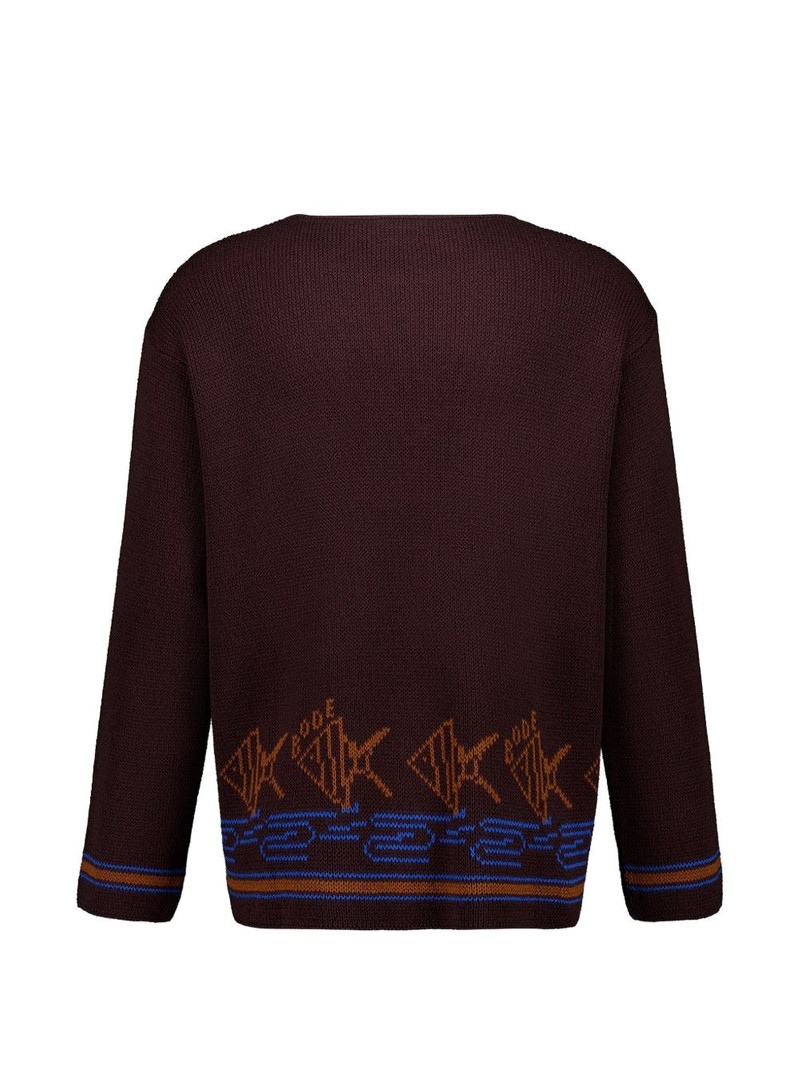 BODE school fish cotton knitwear outlook