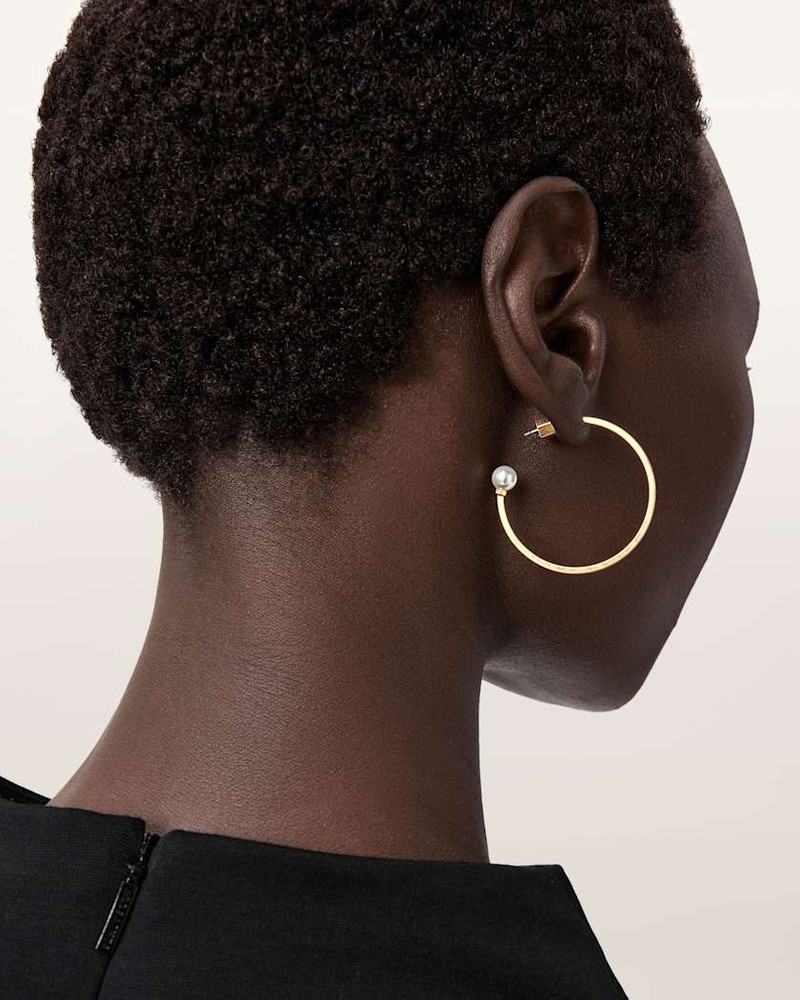 ALLSAINTS HAZEL PEARL HOOP EARRINGS outlook
