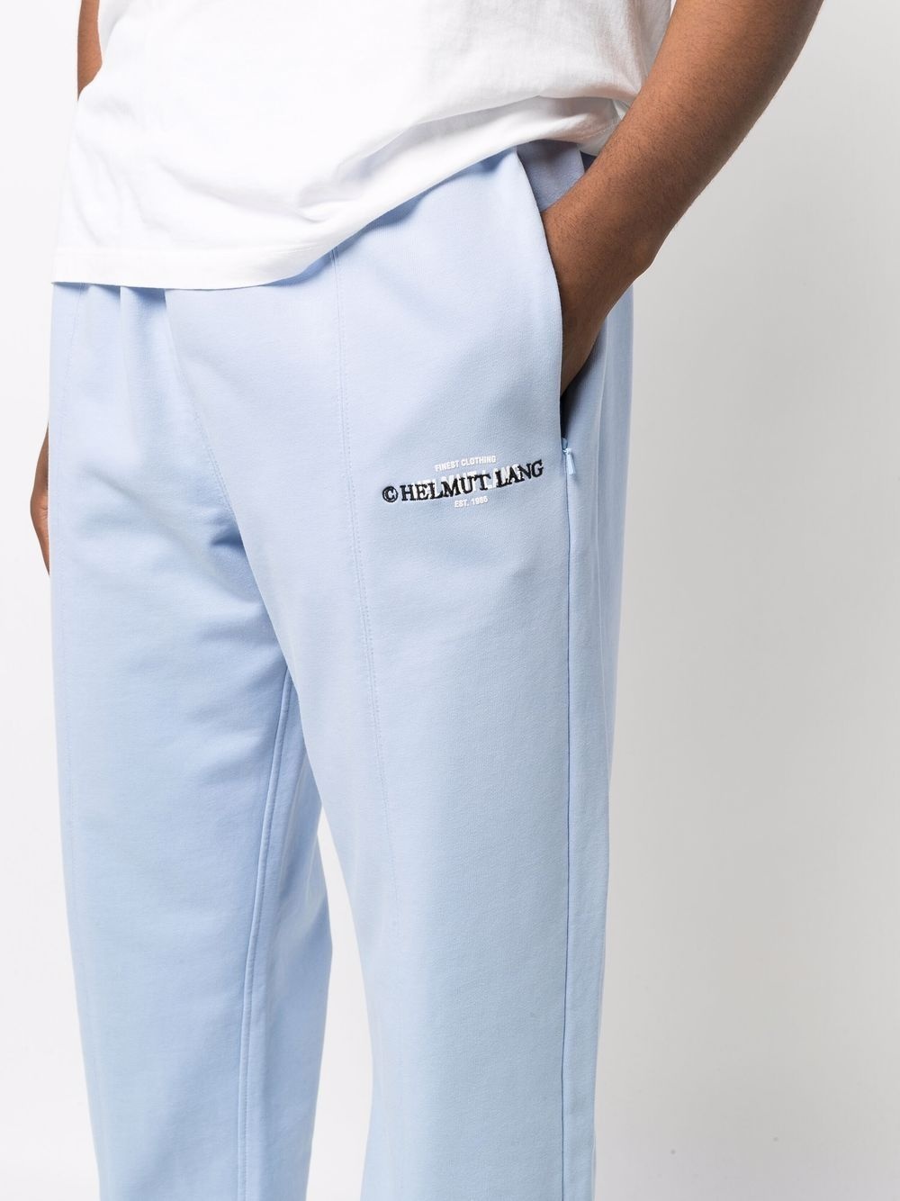 embroidered-logo drawstring trackpants - 5