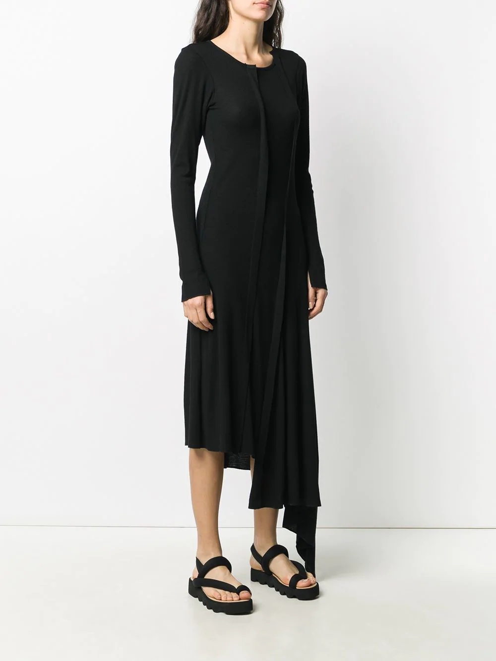 asymmetric knitted dress - 3