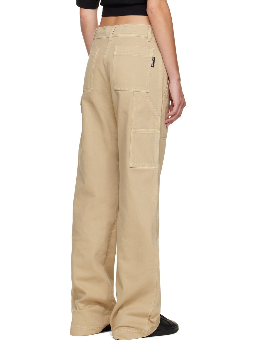 Beige Bull Cargo Pants - 3