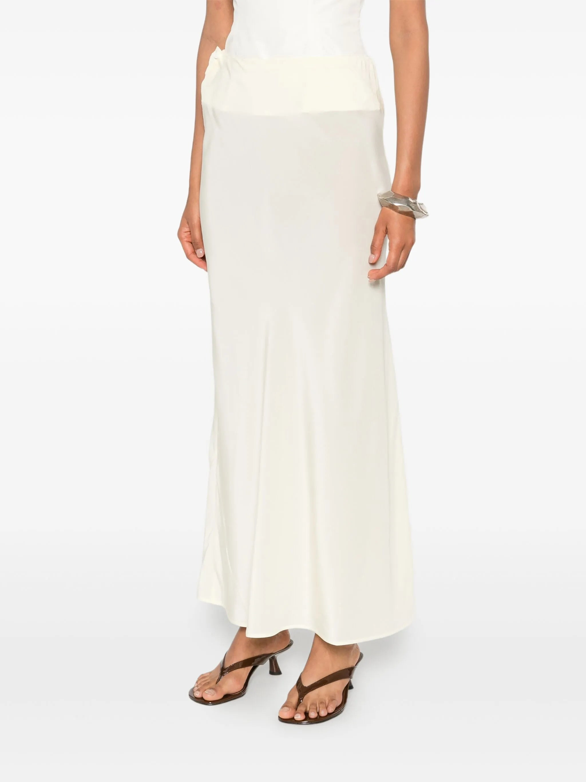 bias-cut half-slip skirt - 3