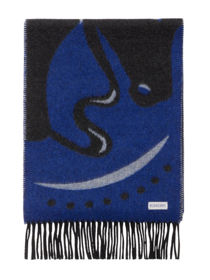 Mirrored Horse cashmere scarf 3