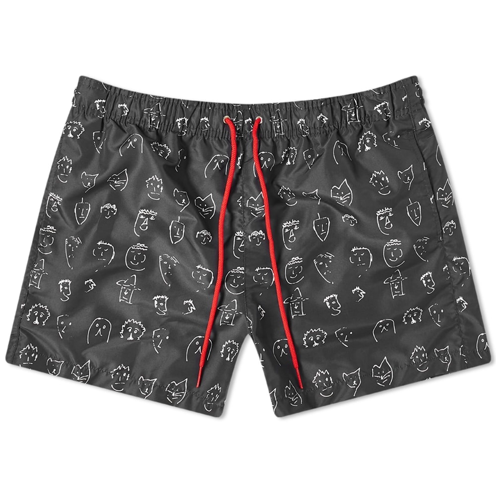 Paul Smith Paul's Face Doodle Swimshort - 1