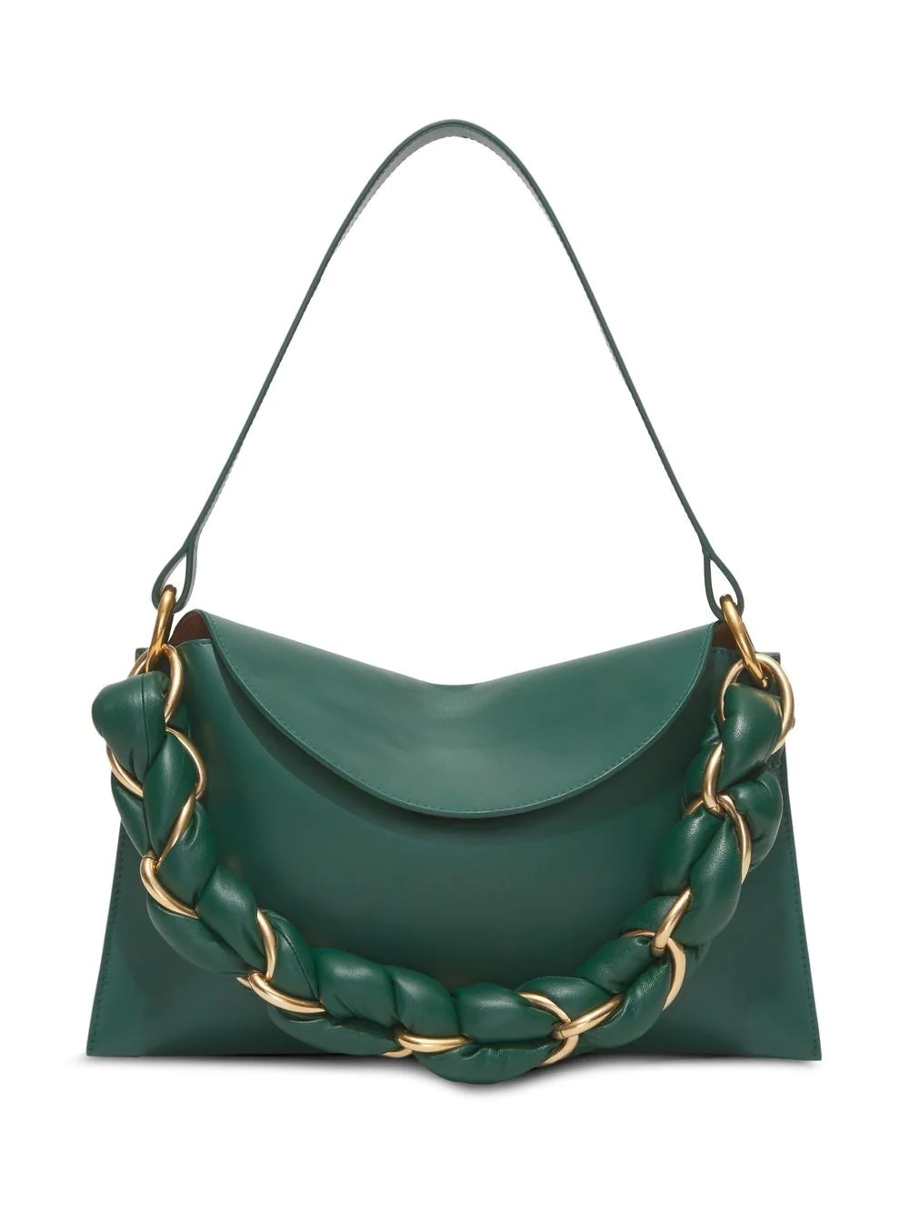 twisted chain shoulder bag - 1