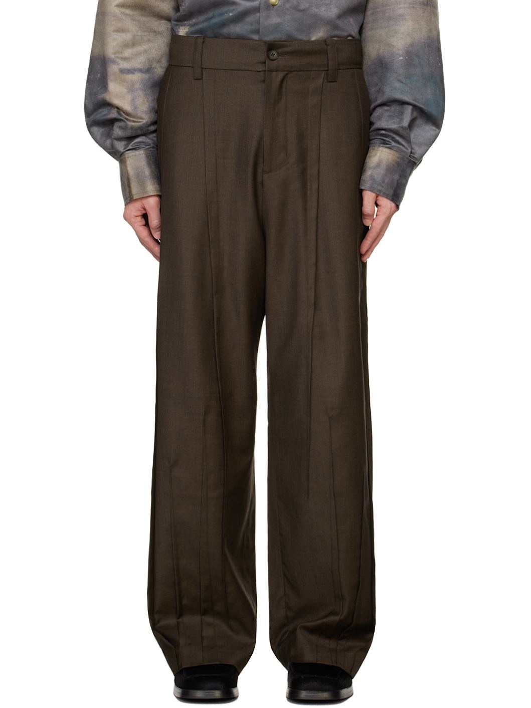 Brown Folding Trousers - 1