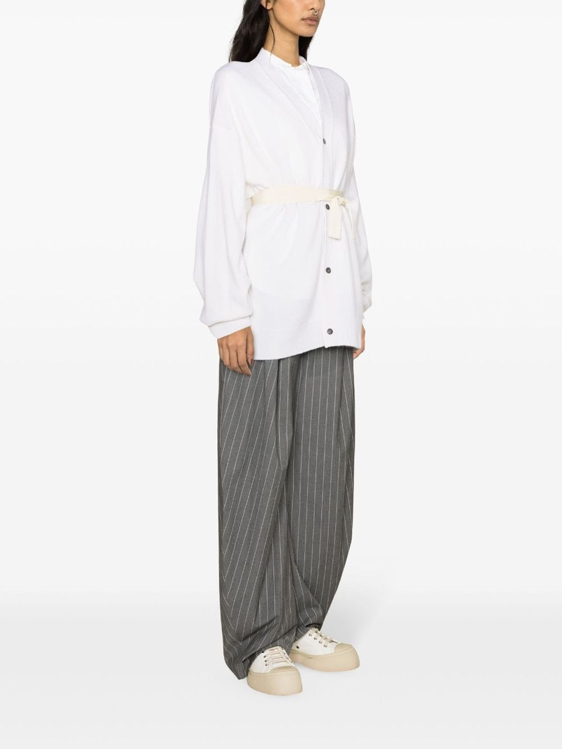 Mask belted cardi coat 3