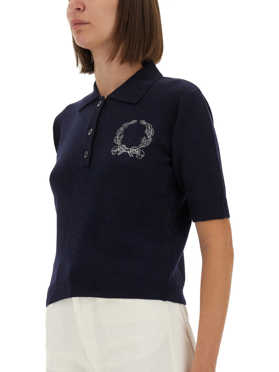 Moschino Women Polo Shirt With Logo - 4