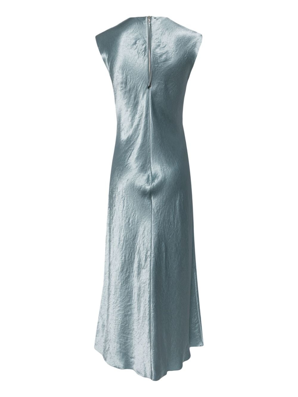satin cap-sleeve dress - 2
