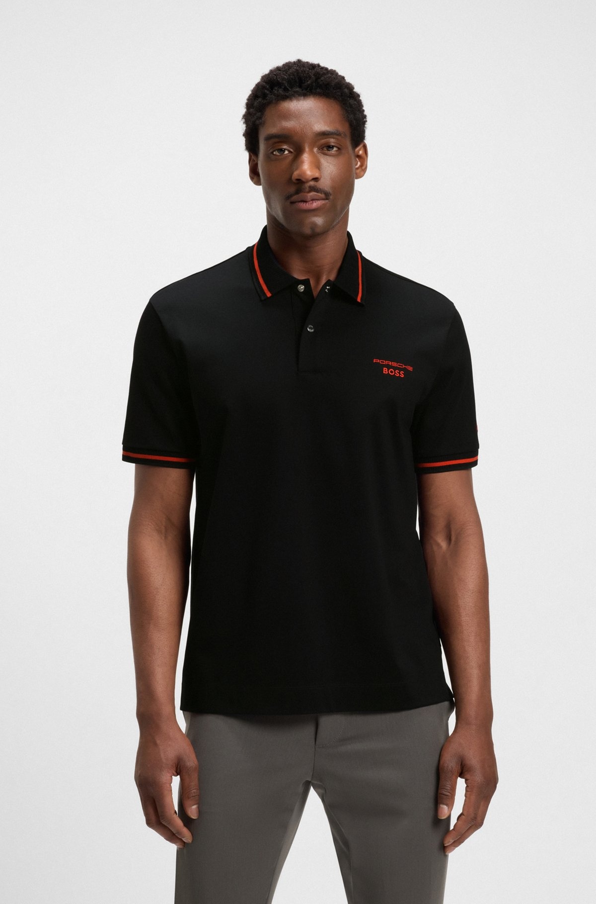 PORSCHE X BOSS POLO SHIRT IN COTTON WITH MOISTURE CONTROL - 2