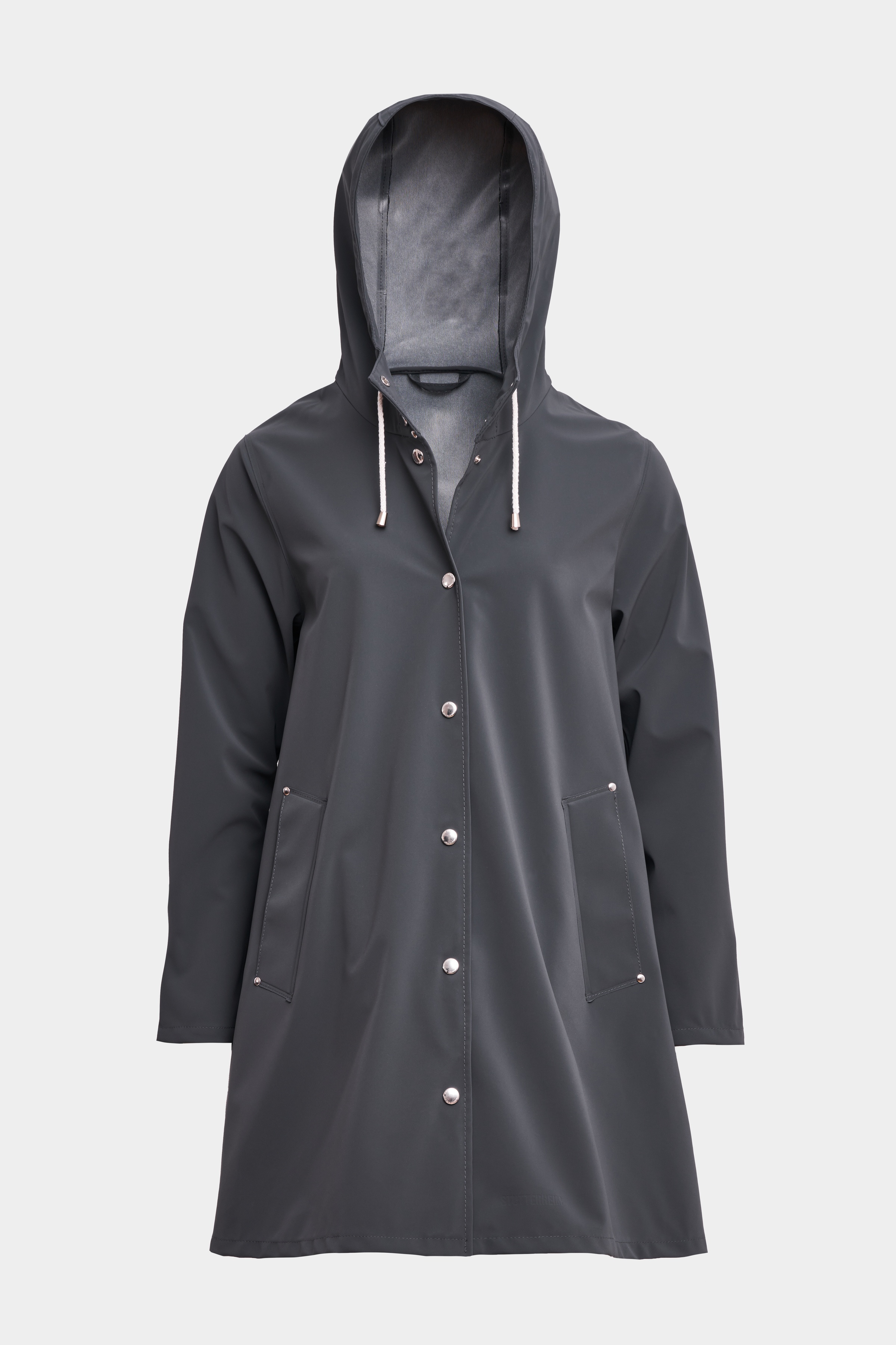 Mosebacke Lightweight Matte Raincoat Charcoal - 1