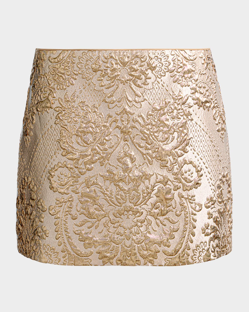 Rubi Low-Rise Metallic Mini Skirt 1