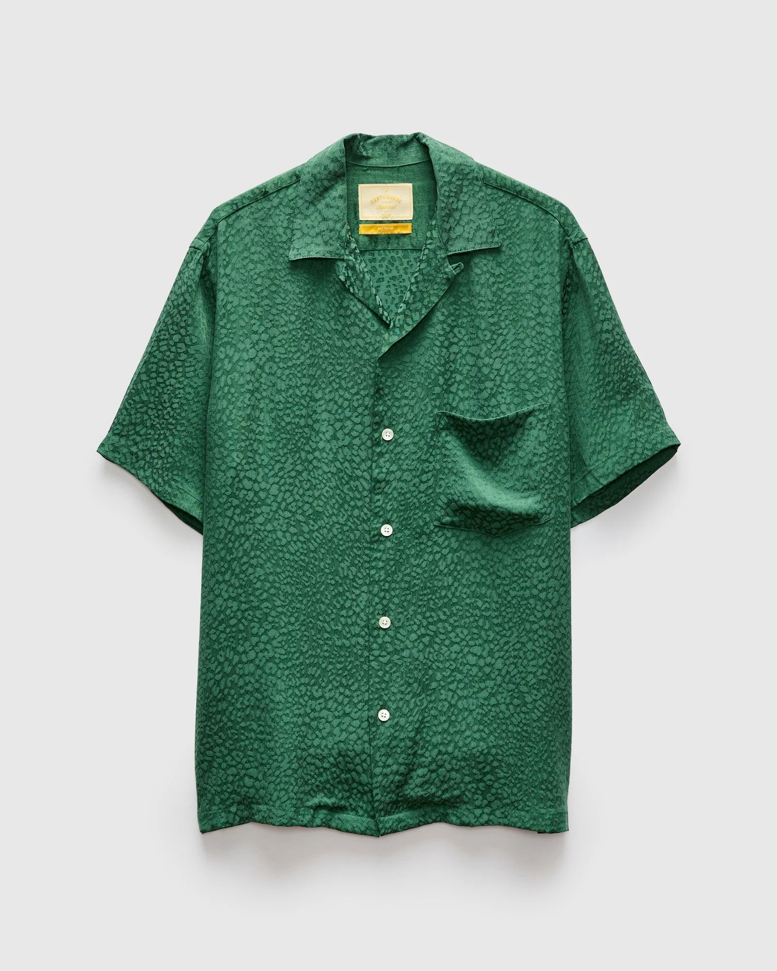 Finger Print Shirt in Green - 1
