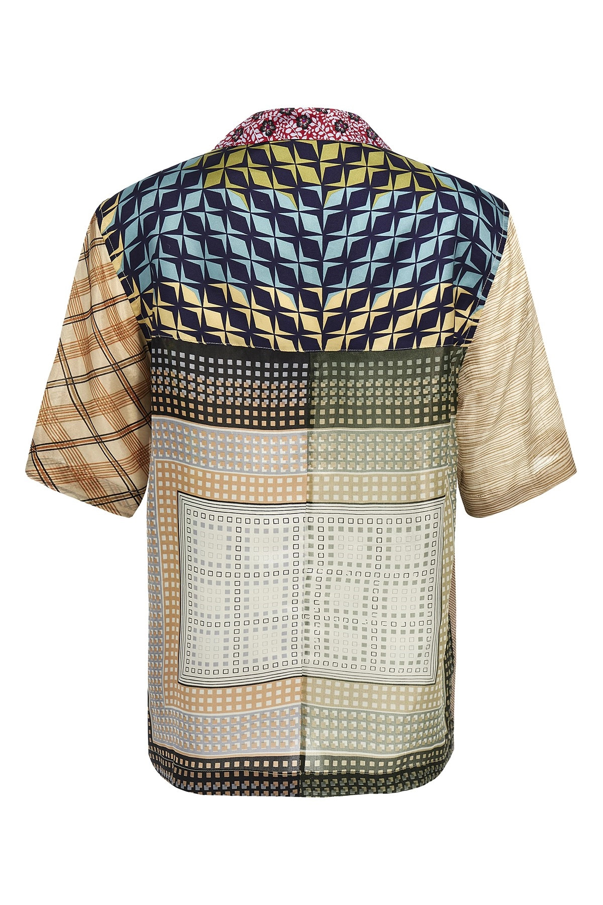 'Regenerated Silk Scarves Bowling' shirt - 2