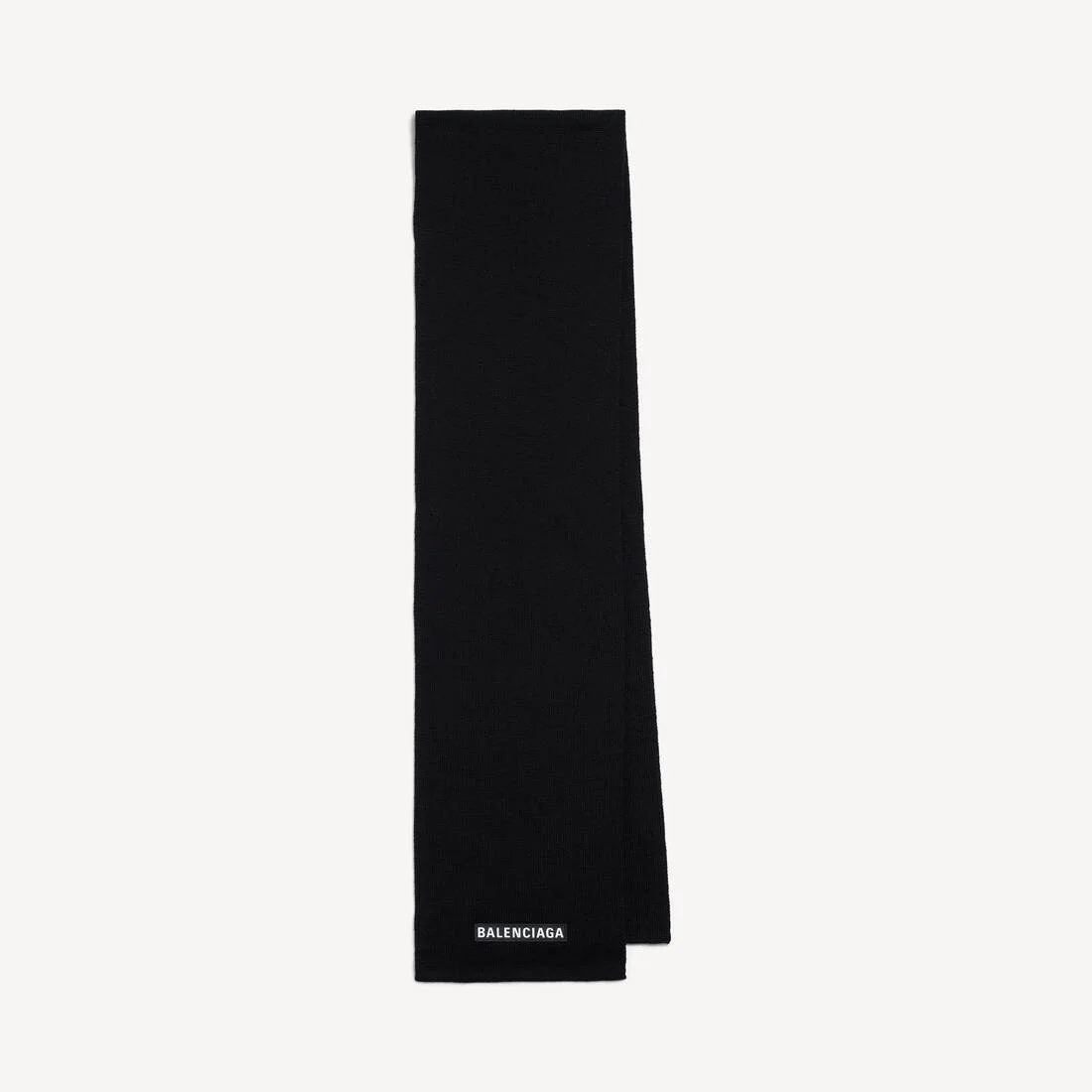 Patch Scarf in Black - 1