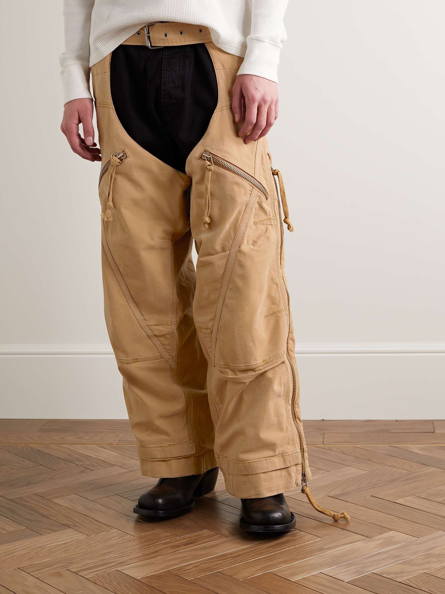 Wide-Leg Cotton-Canvas Chaps - 3