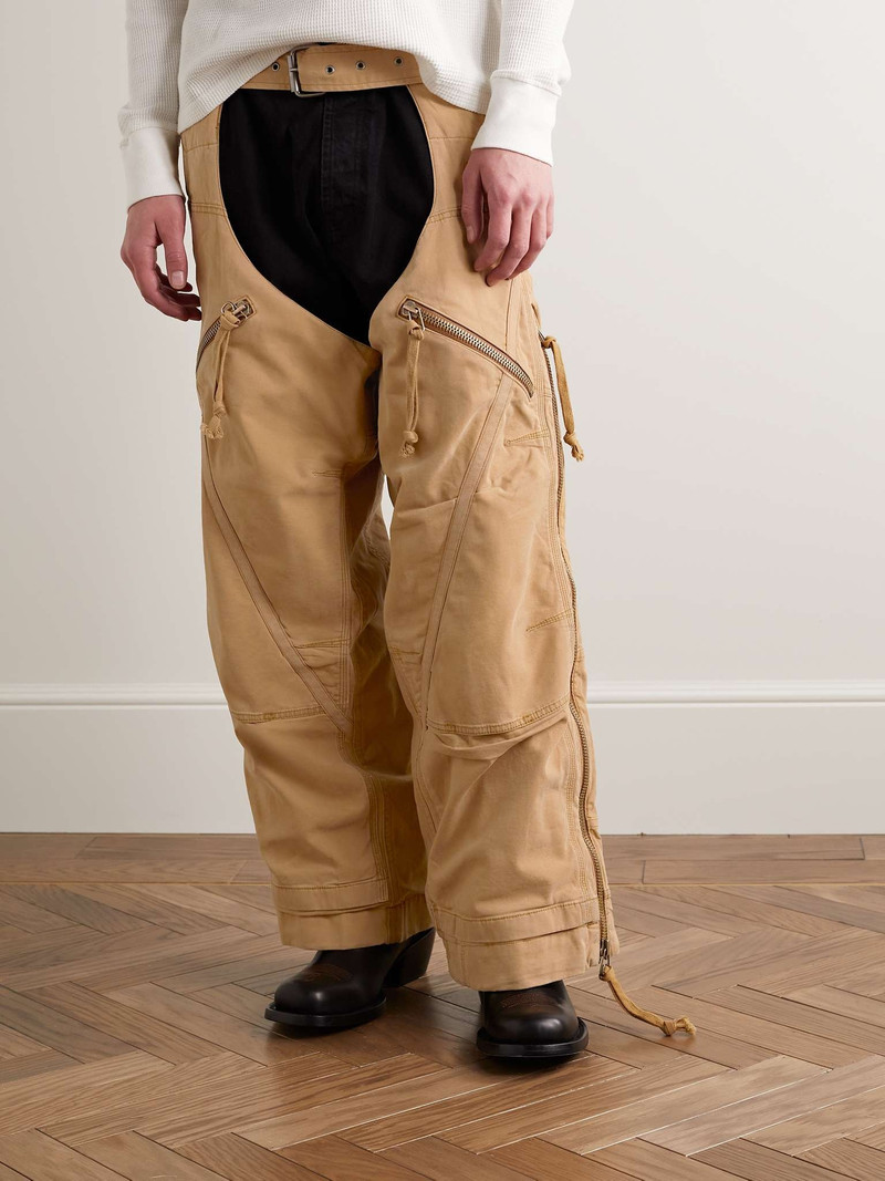 Wide-Leg Cotton-Canvas Chaps 3