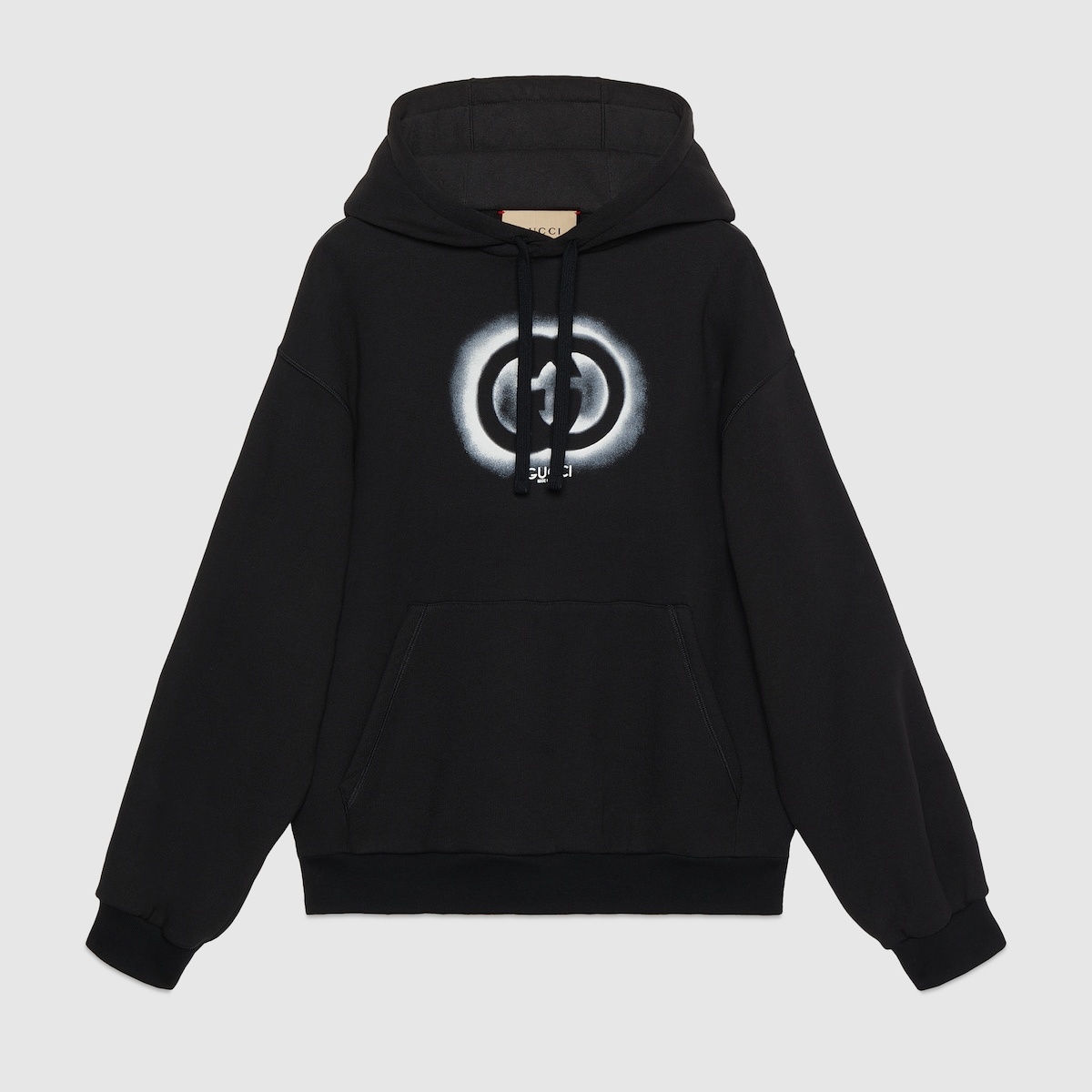 Cotton jersey hooded sweatshirt - 1