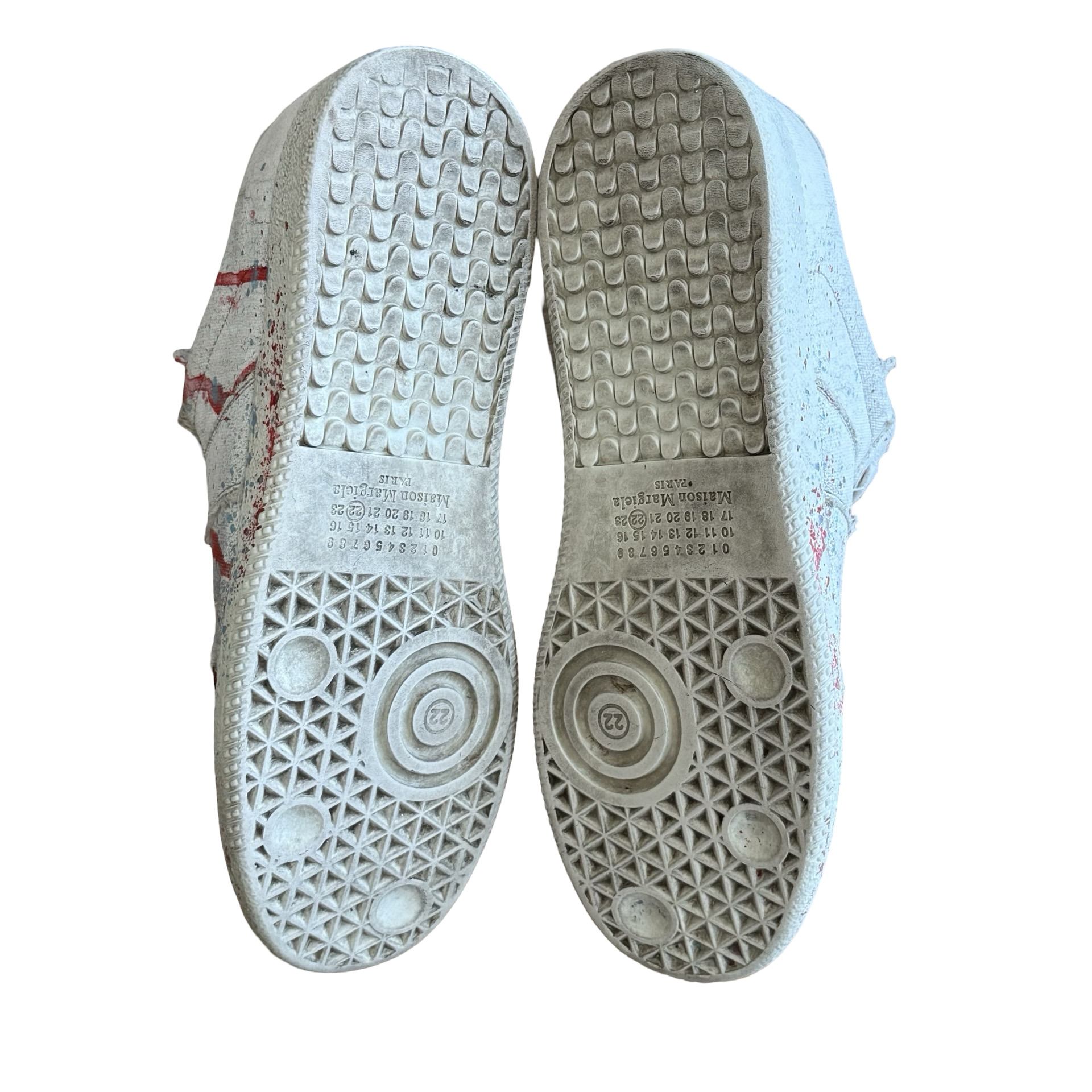Margiela - Margiela Paint Splatter Canvas GAT Sneaker SZ 41 - 5