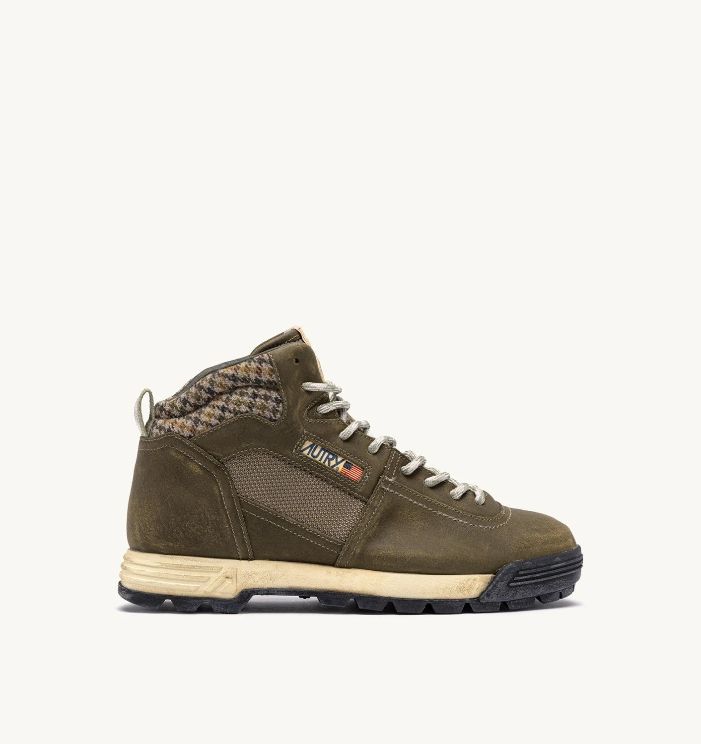 MALGA BOOTS IN NUBUCK LEATHER AND MESH COLOR HERB AND MOSSTONE - 1