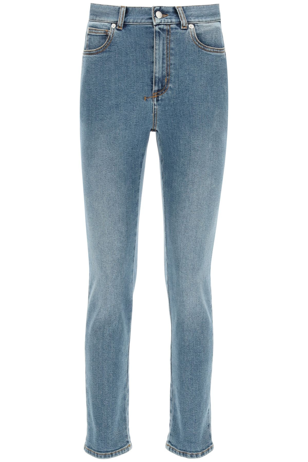 SLIM WASHED DENIM JEANS - 1