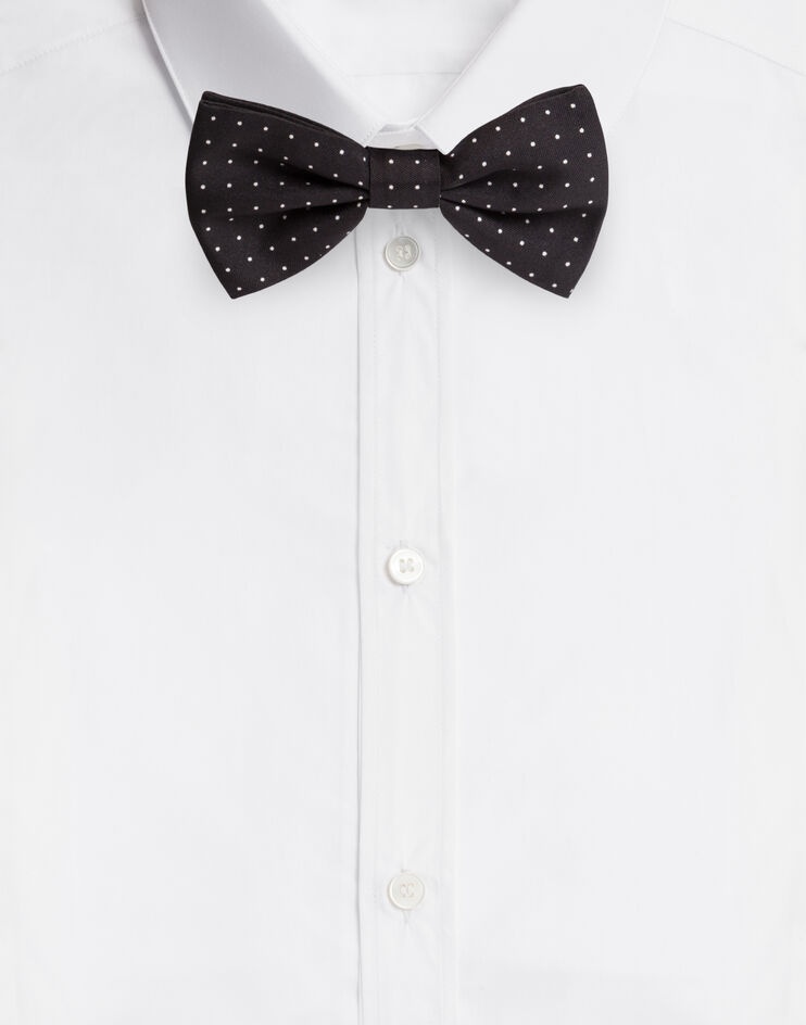 Bow-tie in printed silk - 1