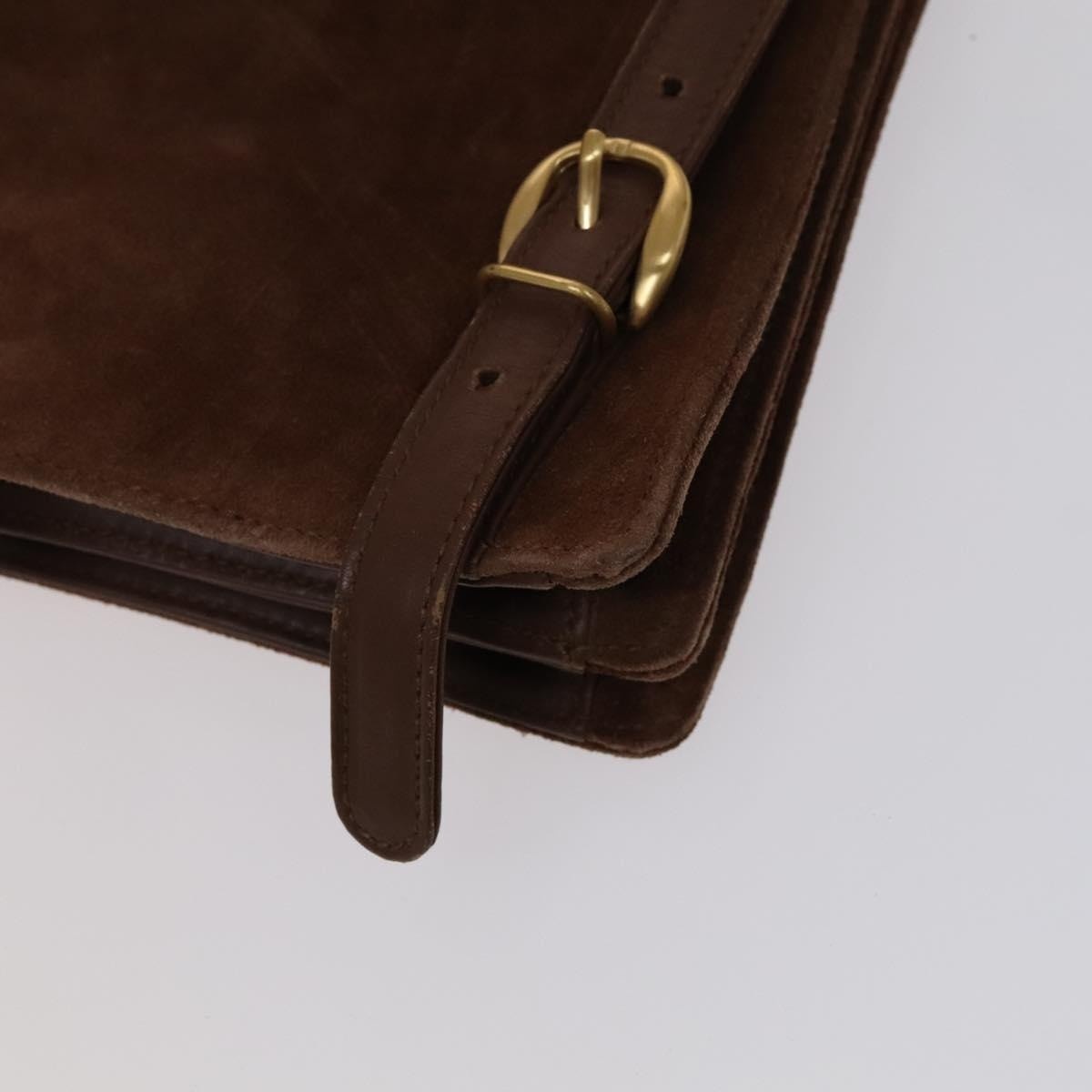GUCCI Horsebit Backpack Suede Brown Gold - 16