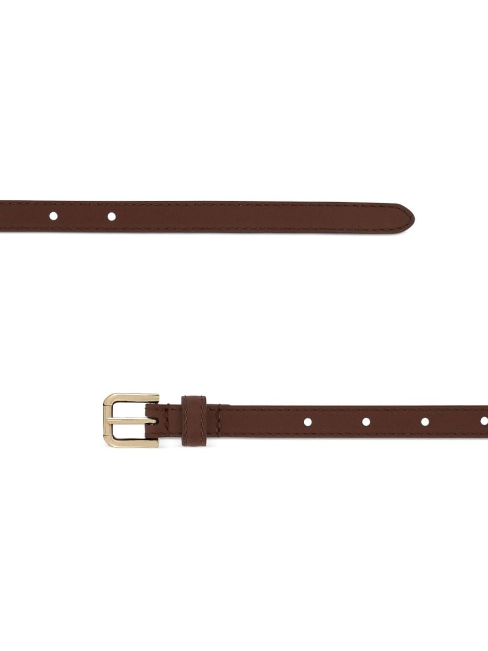 buckled leather belt - 2