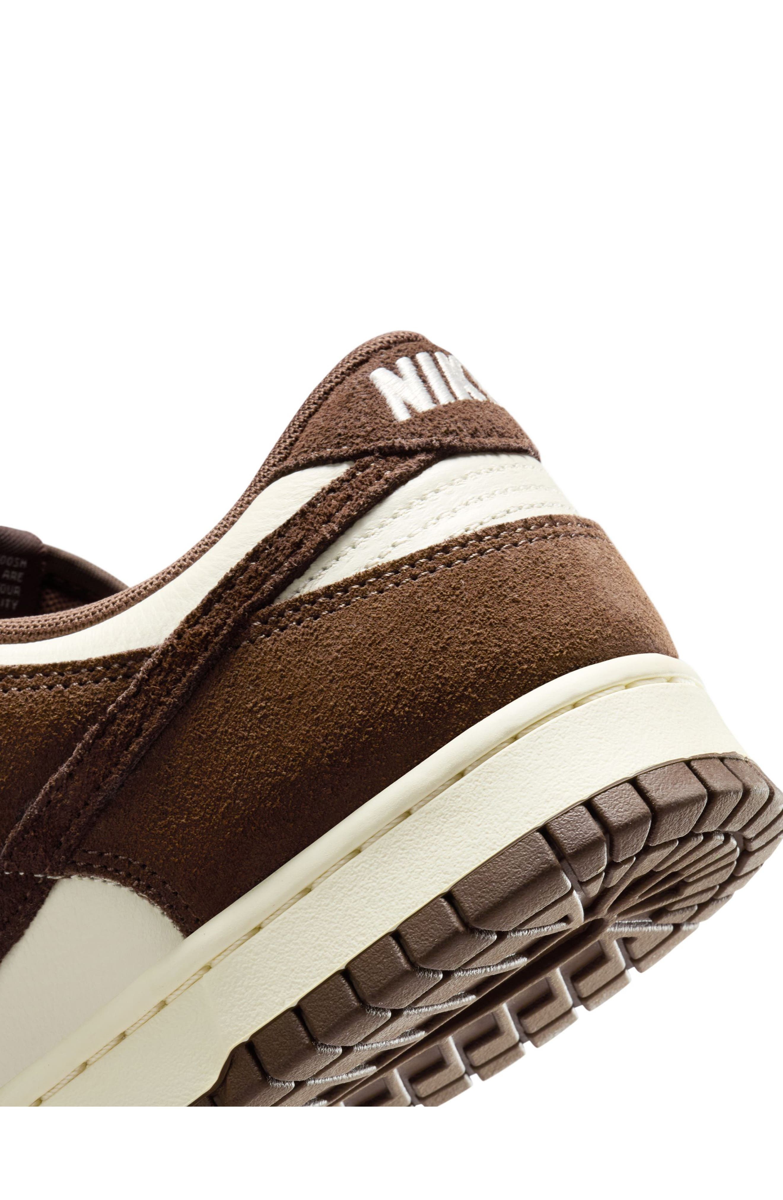 Nike Dunk Low SE Basketball Sneaker in Pale Ivory/Baroque Brown at Nordstrom - 7