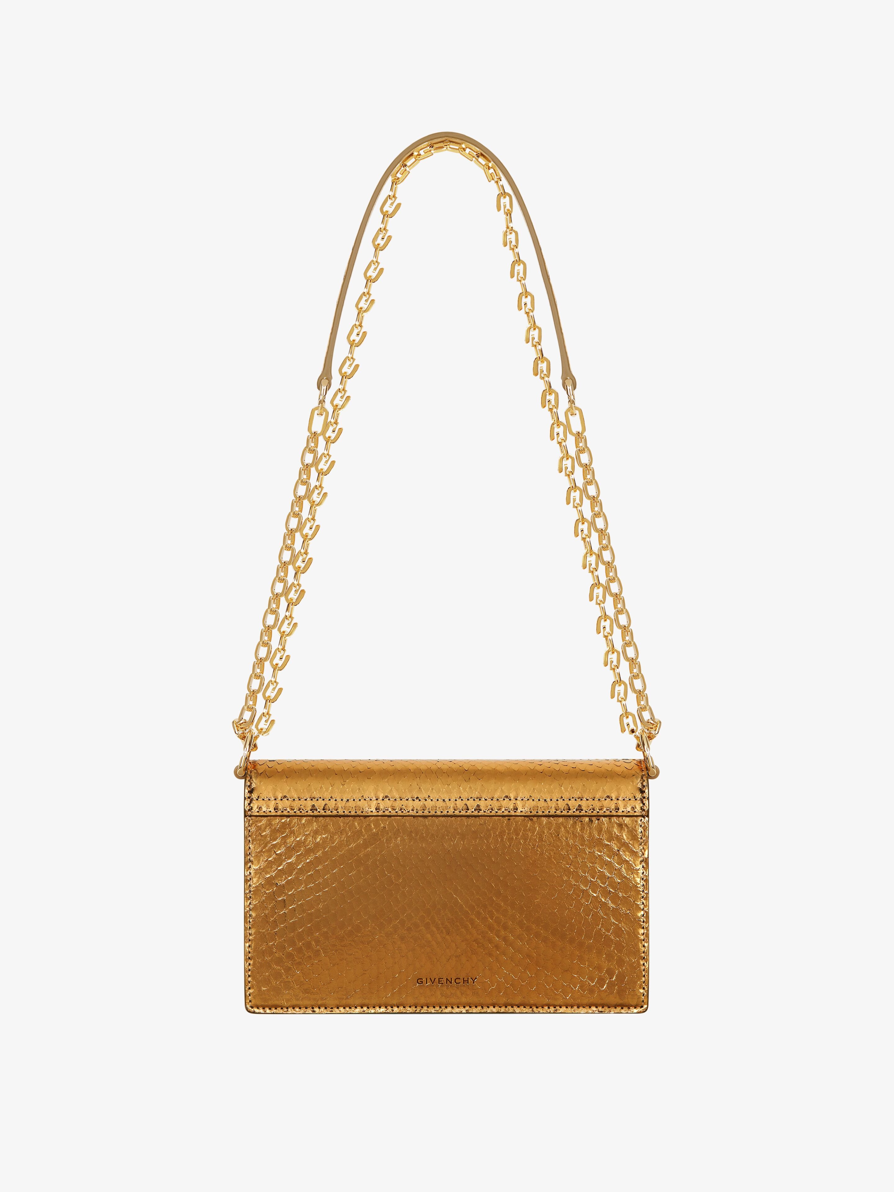 SMALL 4G BAG IN PYTHON WITH CHAIN - 5