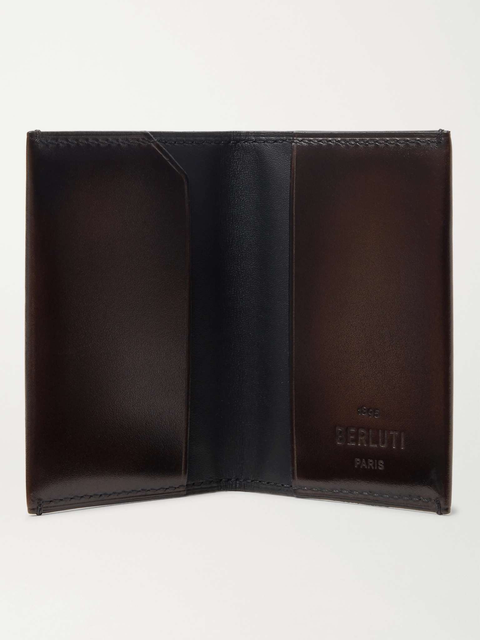 Ideal Burnished-Leather Bifold Cardholder - 2