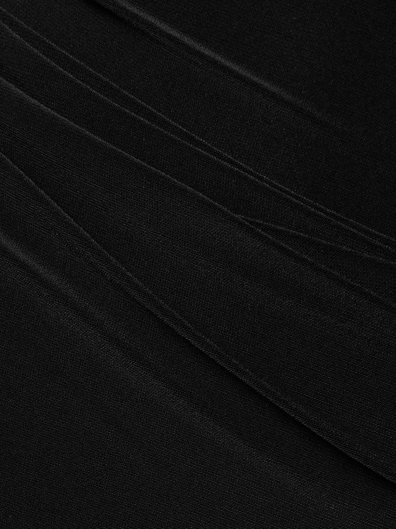 Diana Pickleball layered ruched stretch-jersey and tulle jumpsuit Black - 4