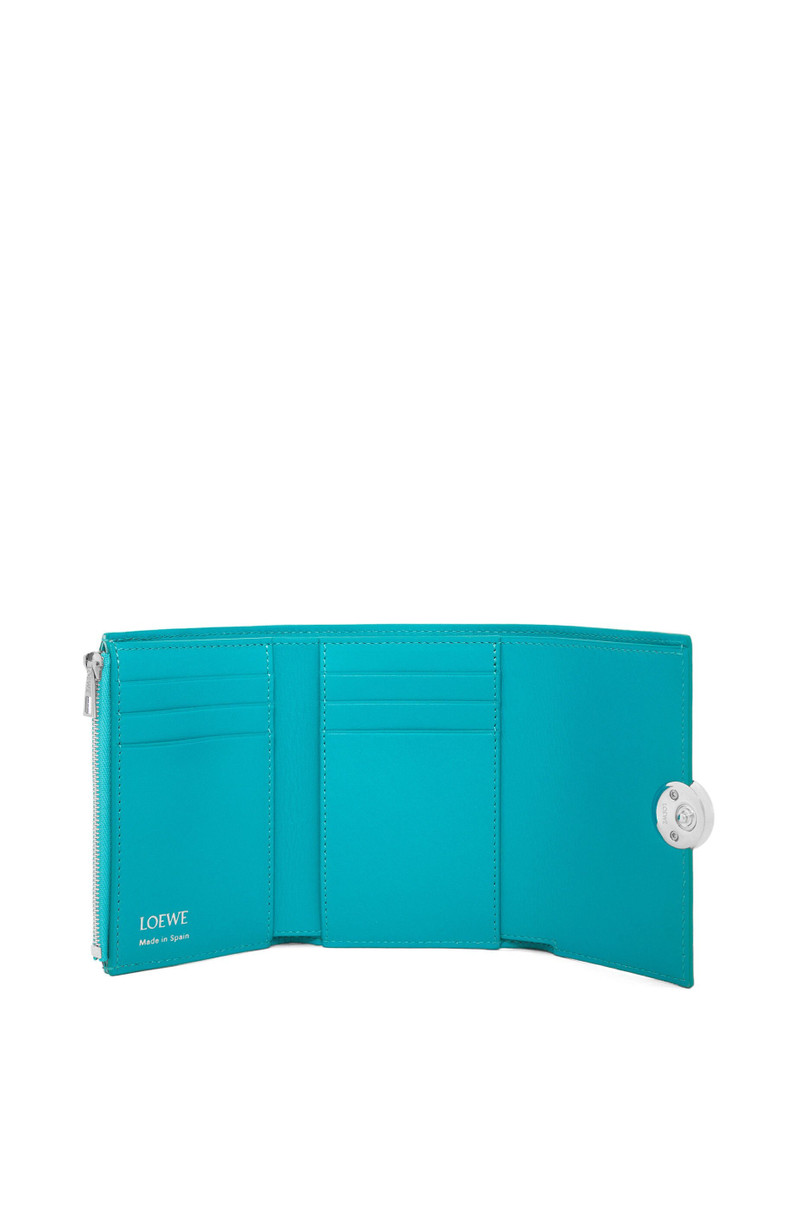 Loewe Pebble small vertical wallet in shiny nappa calfskin outlook