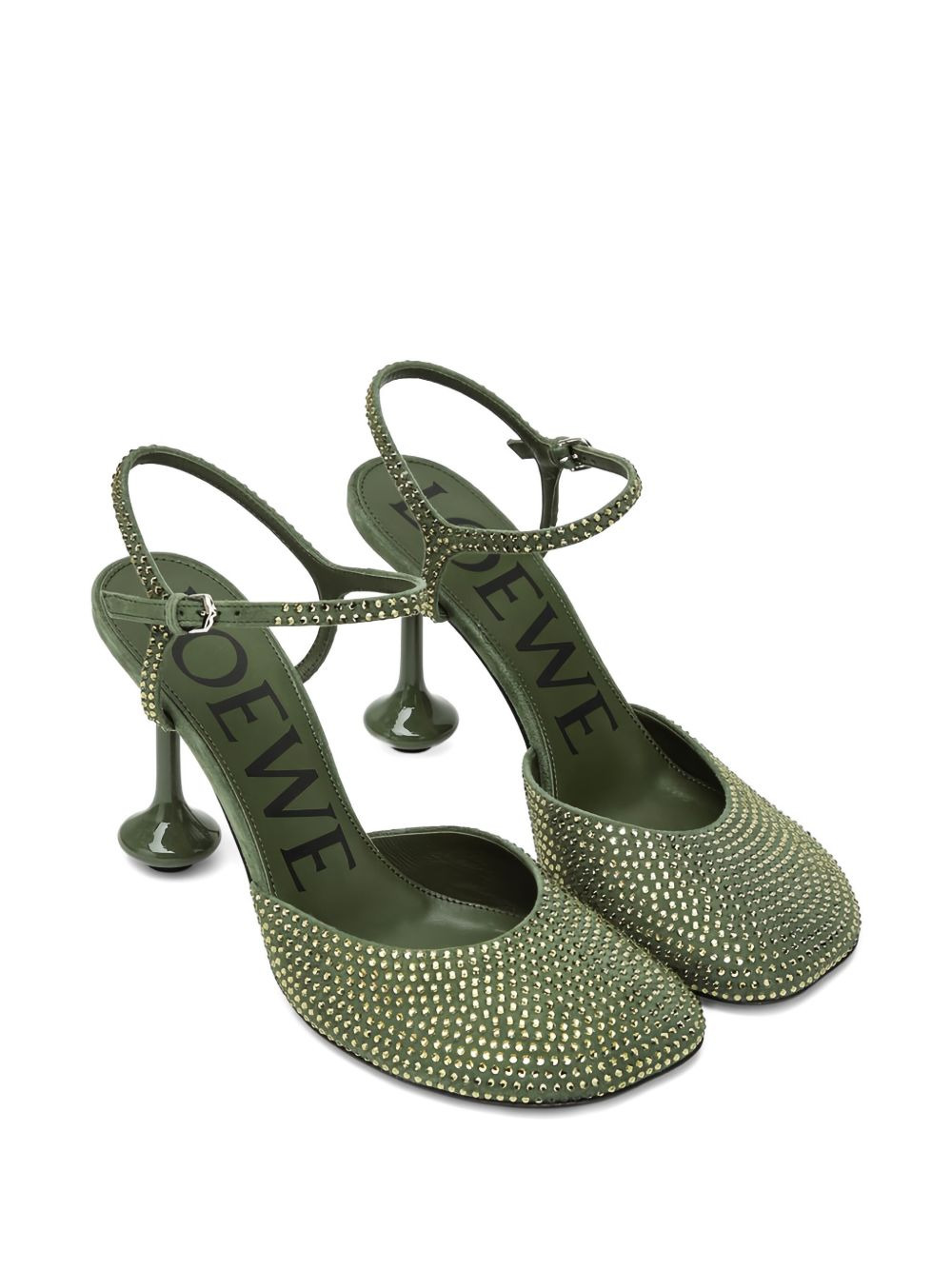 90mm Toy crystal-embellished pumps - 2