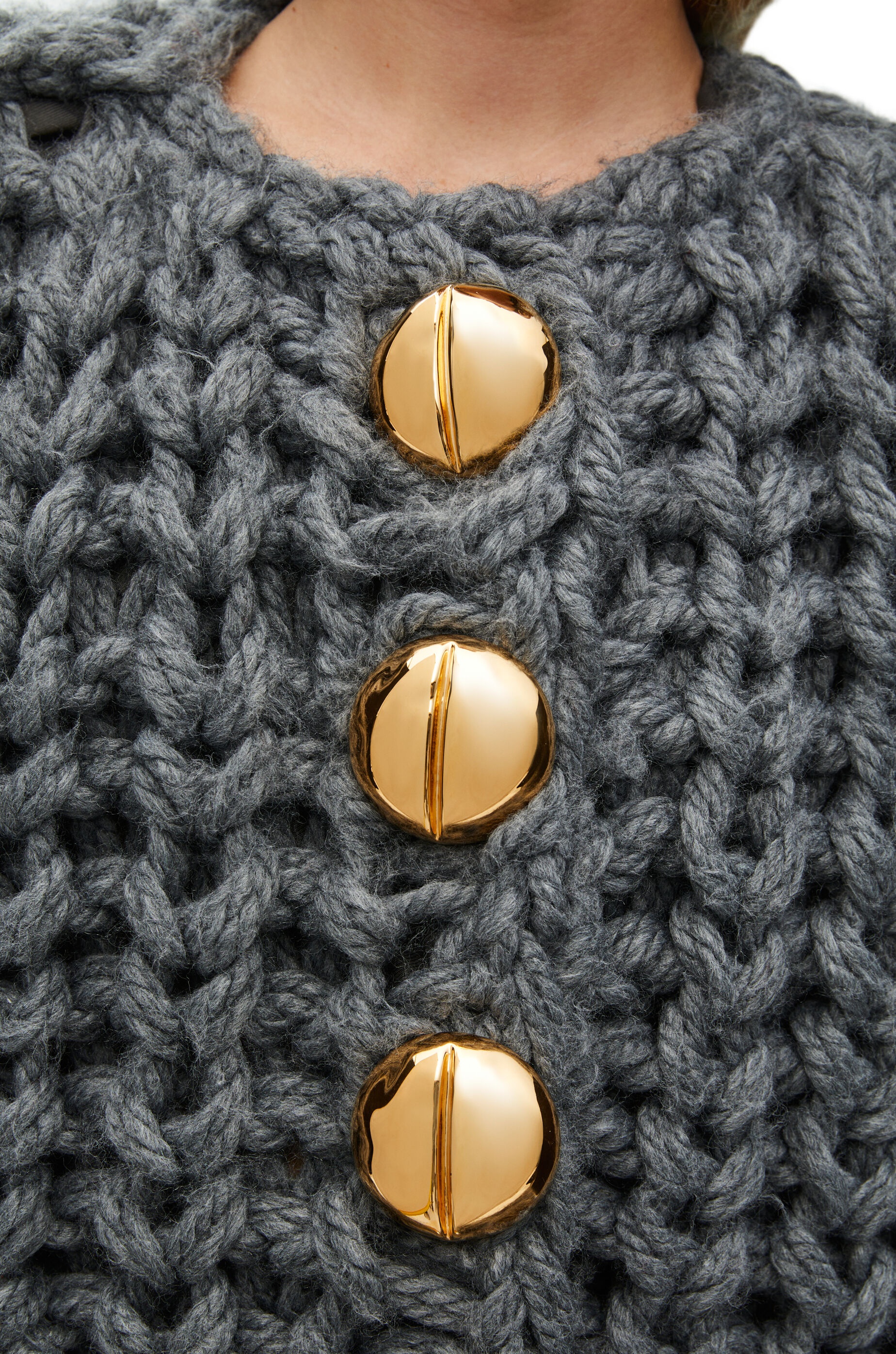 Long cape in wool - 4