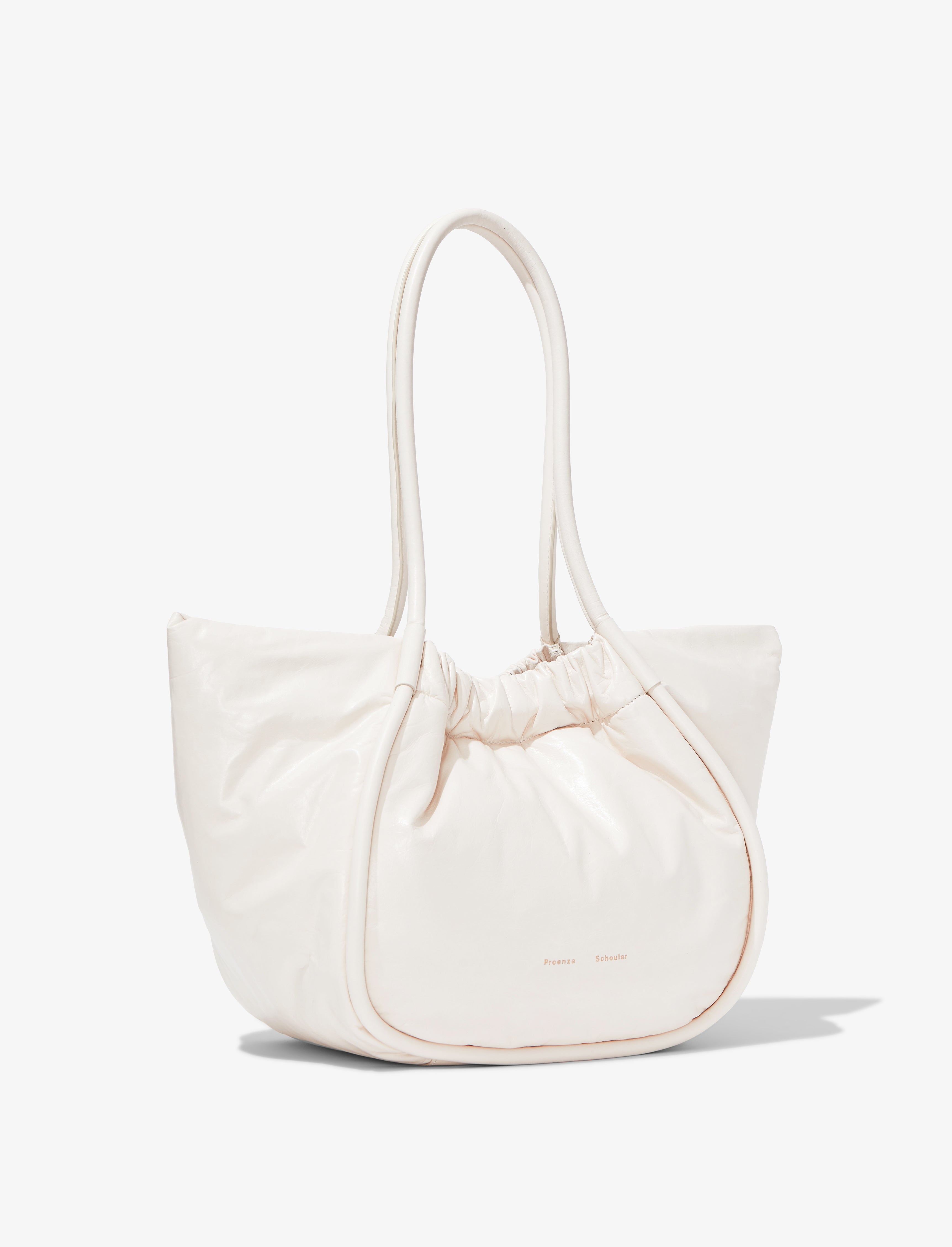 Large Ruched Tote in Puffy Nappa - 3