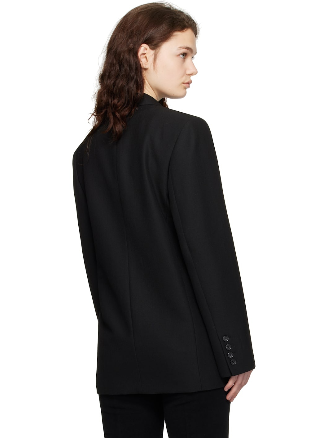 Black Tailored Suit Blazer - 3