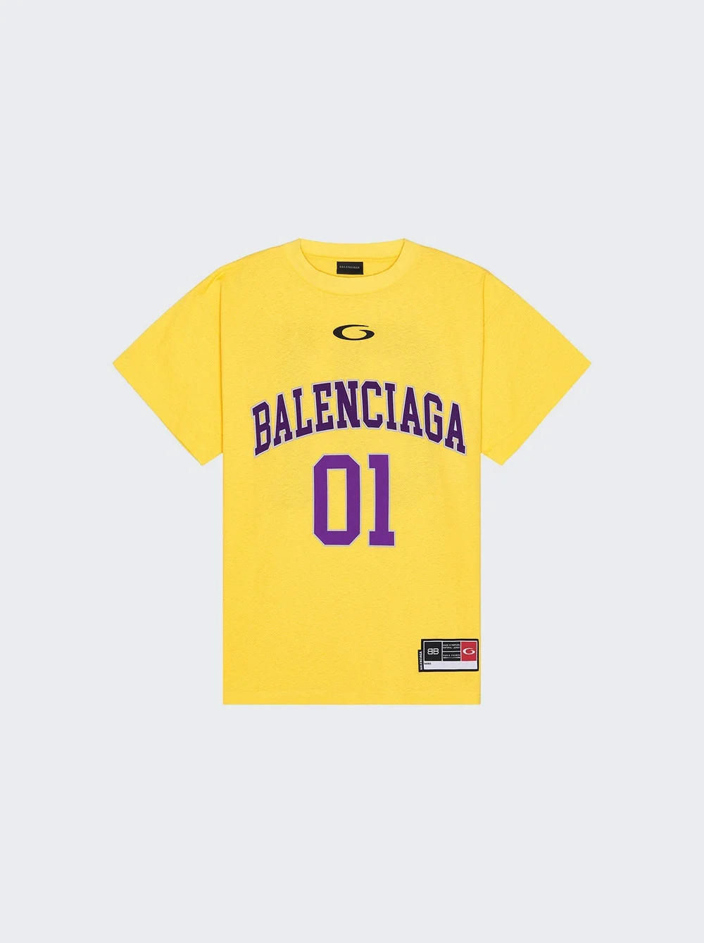 Oversize Tee Yellow And Deep Purple - 1