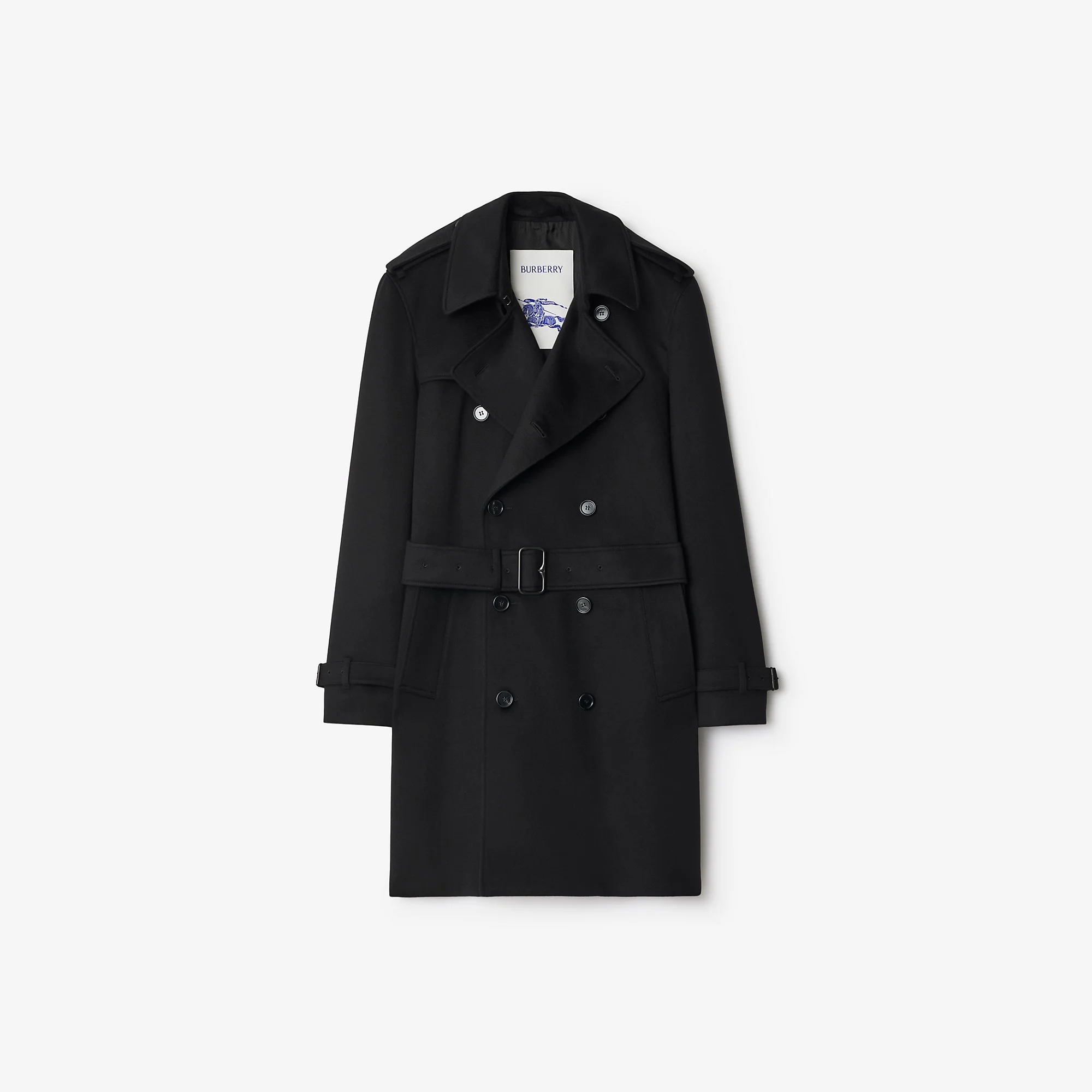 Mid-length Cashmere Trench Coat - 1